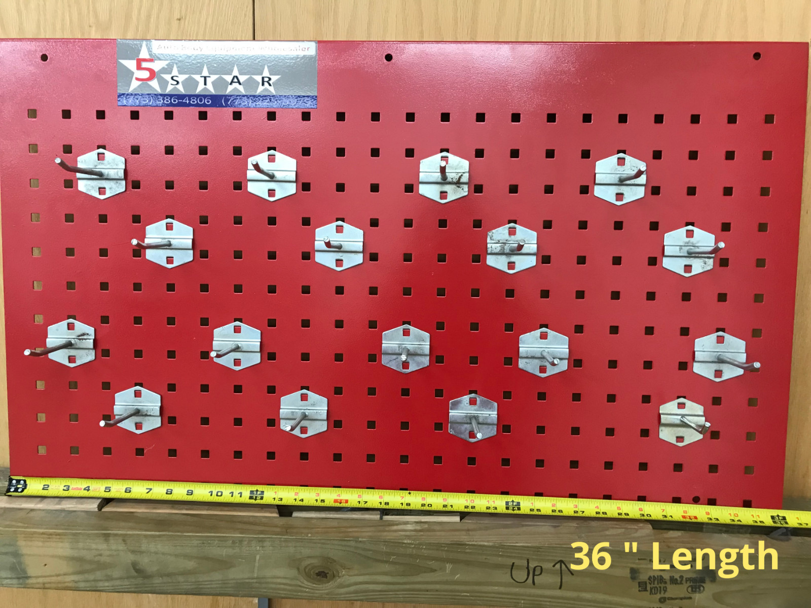 AUTO BODY FRAME MACHINE TOOL AND CLAMP BOARD WITH HANGERS!