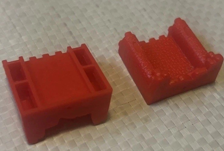 Stratego Replacement Blank Red Army Pieces – MIlton Bradley 2002