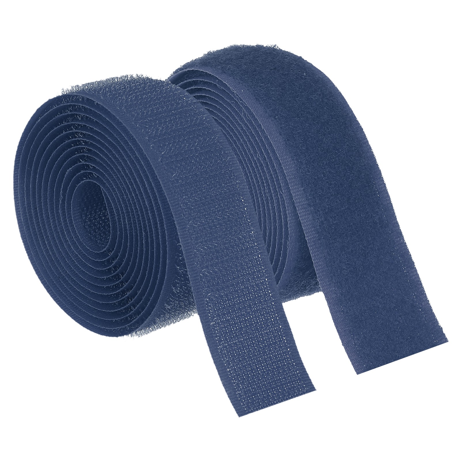 1.5 Yard 1 Inch(25mm) Width Sew on Hook and Loop Strips Non-Adhesive, Dark Blue