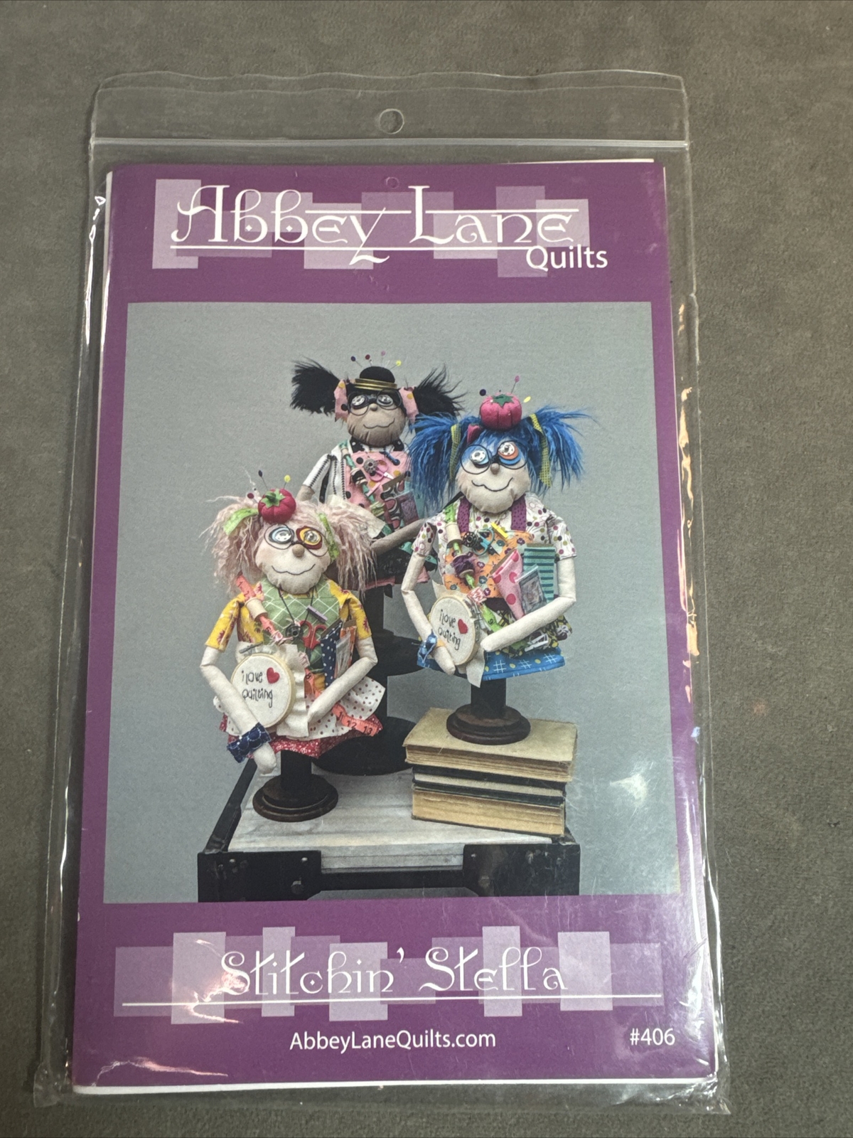 Abbey Lane Quilts Stitchin' Stella Doll Pattern 18”