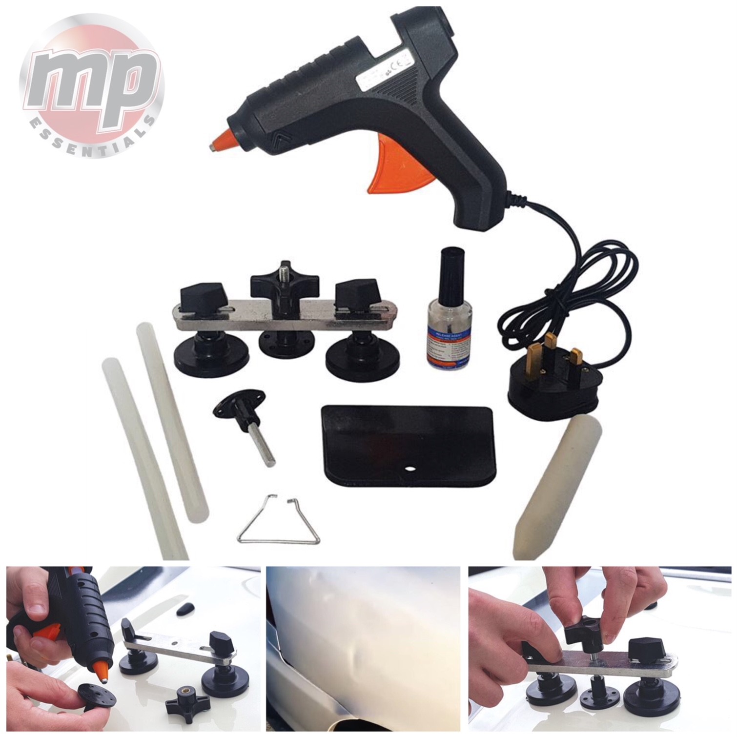 Car, Van & Motorcycle Dent Repair Kit for Door, Roof, Wing Flat & Curved Panels