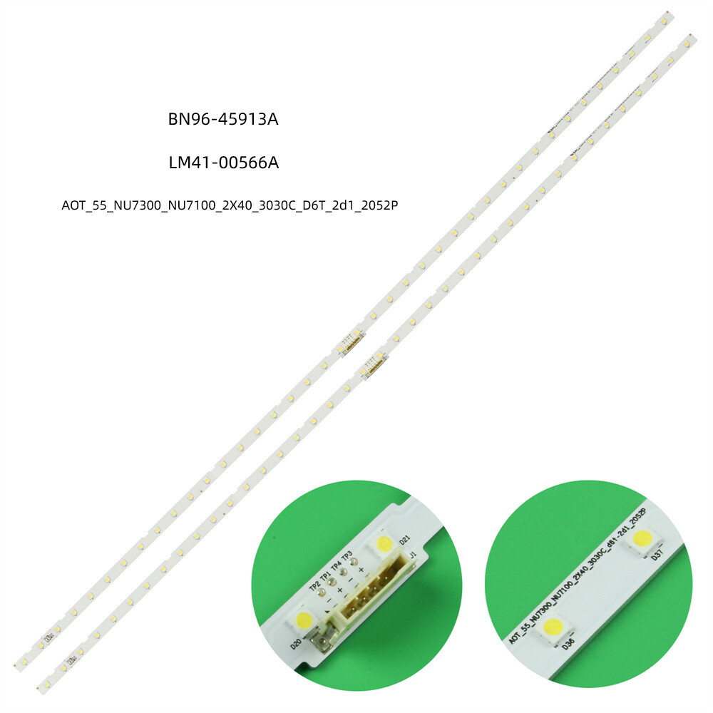 2pcs LED Strips for Samsung 55"TV UN55NU7100 UE55NU7400 UN55NU6900 AOT_55_NU7300
