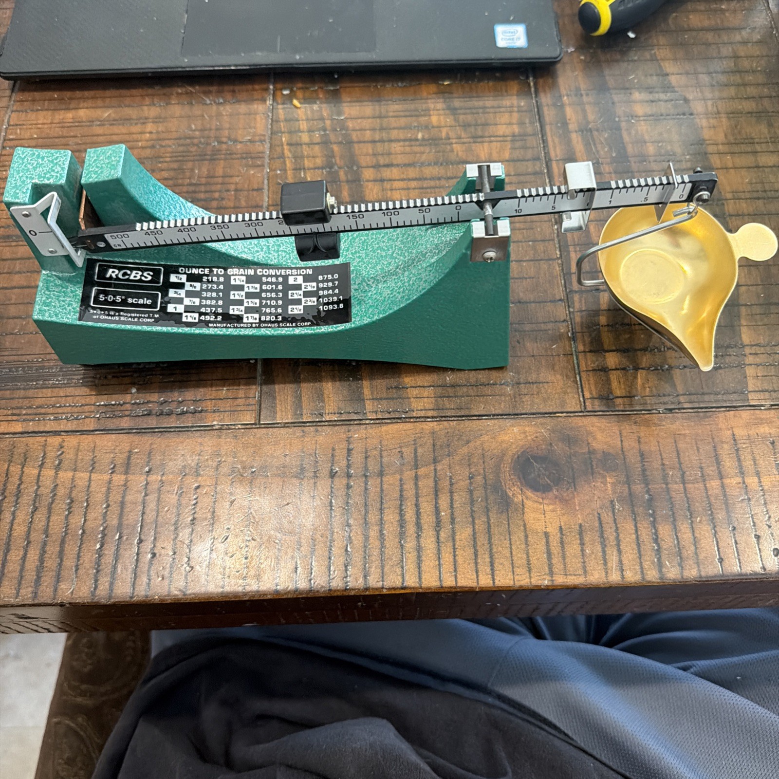 RCBS Model 505, 5-0-5 Powder Reloading Scale