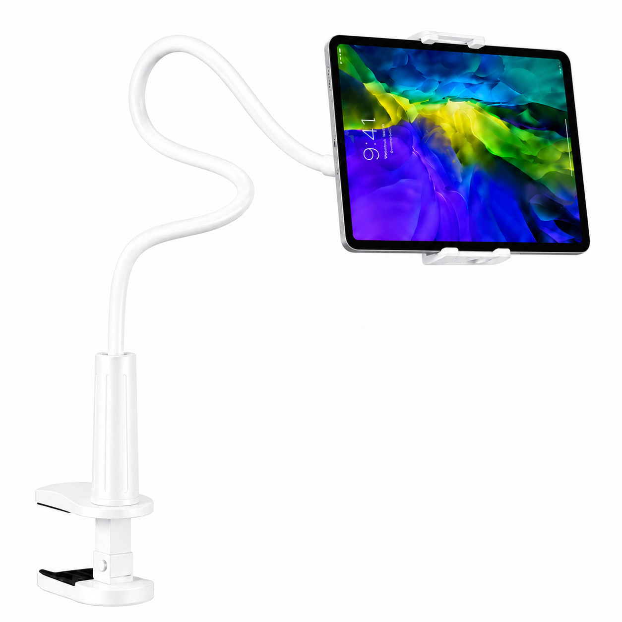 ECHOKRAFTS Gooseneck  Tablet Holder for Bed,Flexible Stand with Heavy Duty Clamp