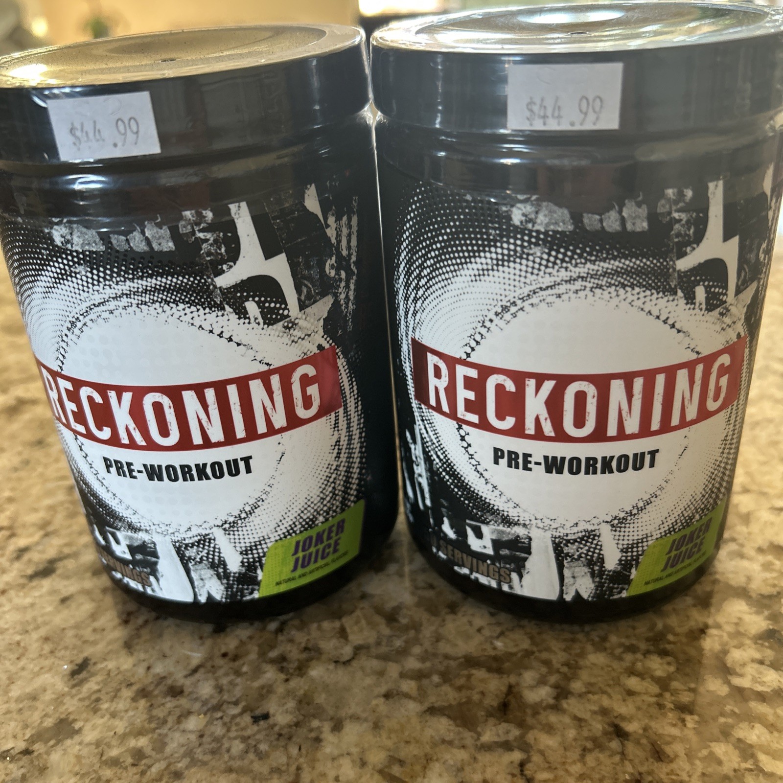 TWO pack Reckoning Pre-workout Powder joker juice  Exp 10/26