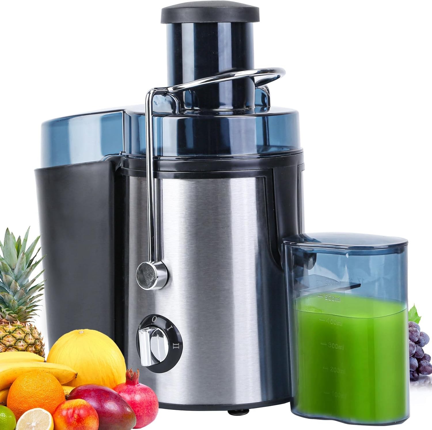 Juicer Machines,Upgraded Stainless Steel Juicer Extractor for Fruits&Vegetables