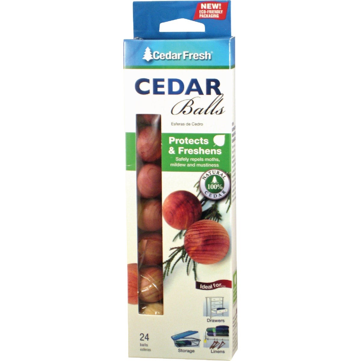 Cedar Fresh Cedar Wood Cedar Balls (24-Pack) HH17824 Cedar Fresh HH17824