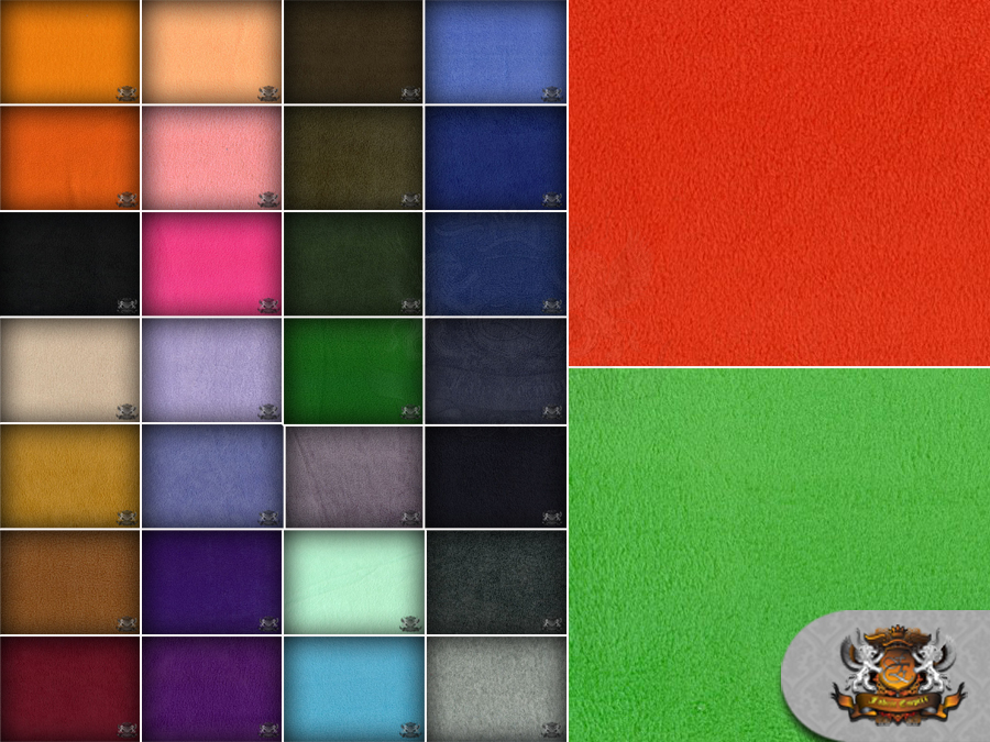 Polar Fleece Fabric Solid Anti Pill / 60" Wide / Sold by the Yard 1-30 colors