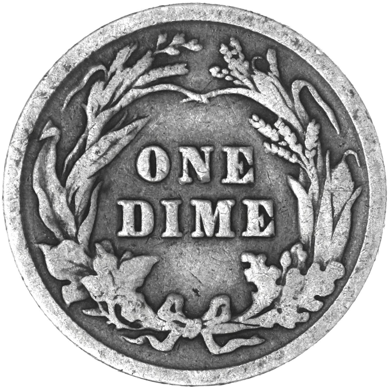 1901 (P) Barber Dime 90% Silver Good GD