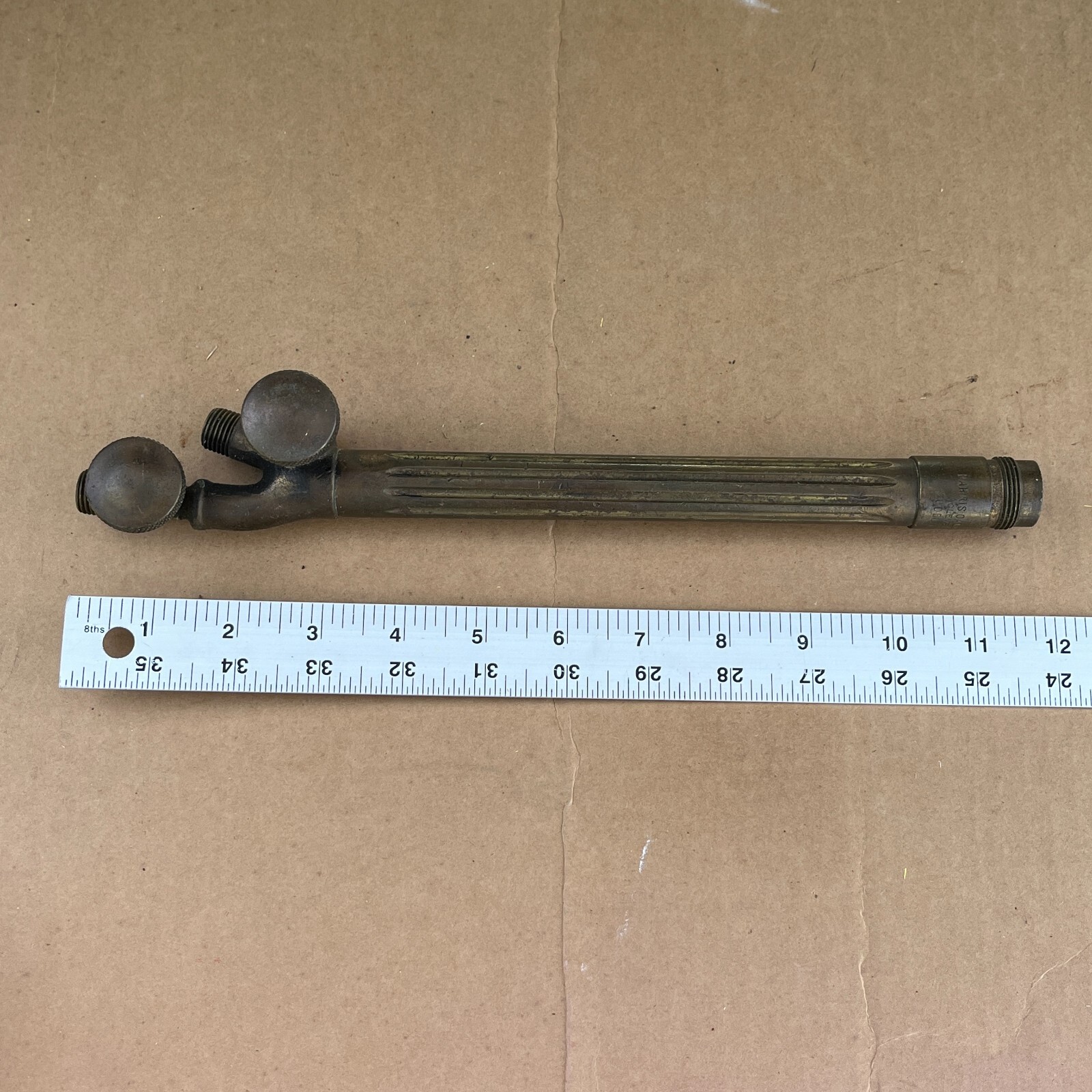 Harris No 23 Torch Handle Brass - Vintage - Nice