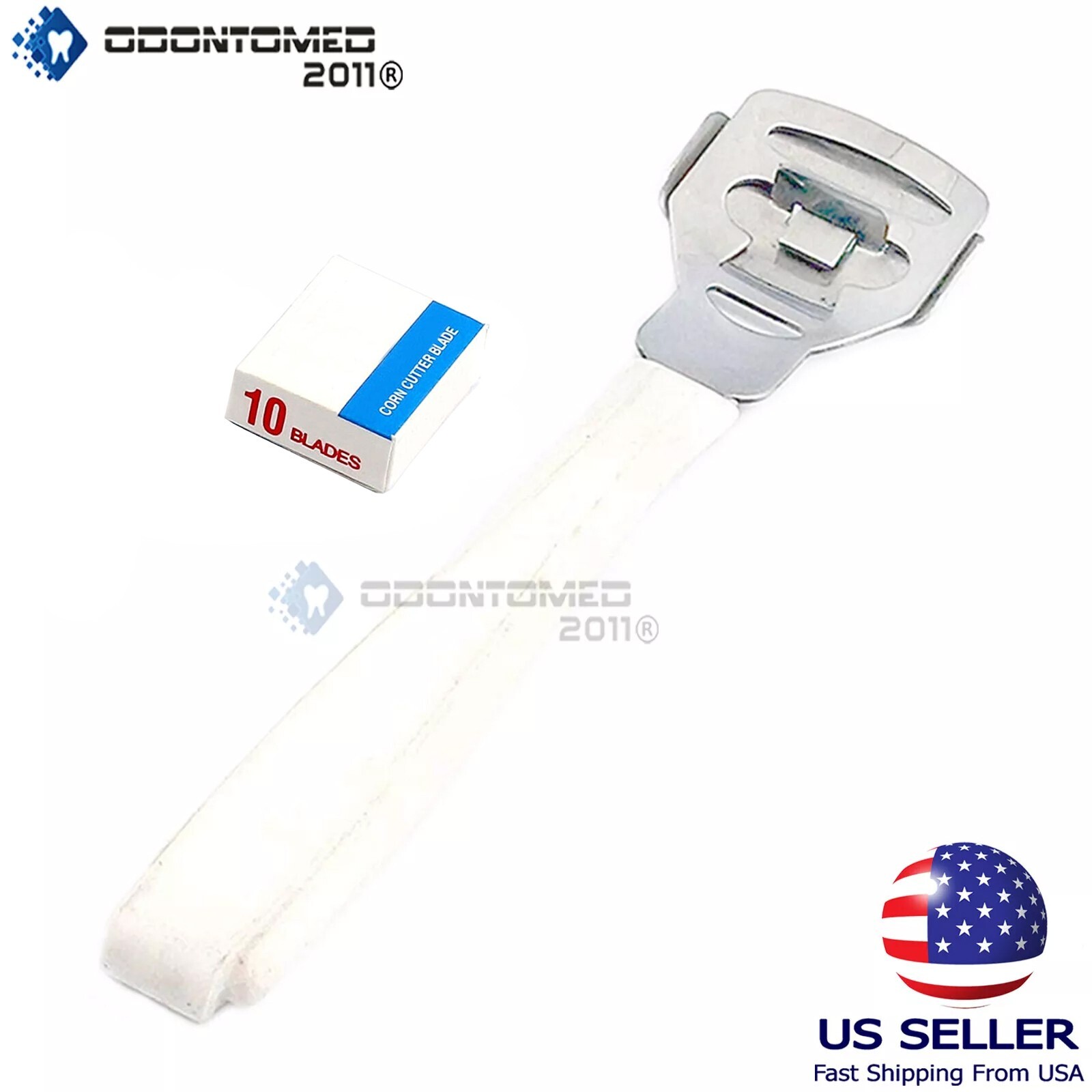 Callus Corn Remover Pedicure Shaver Heavy Duty + 10 Blades Set