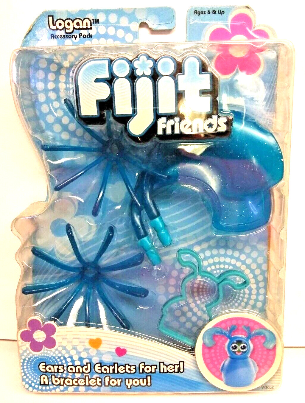FUN FIJIT Friends LOGAN Accessory Pack W3052 -Eyes & Earlets for Her w/ Bracelet