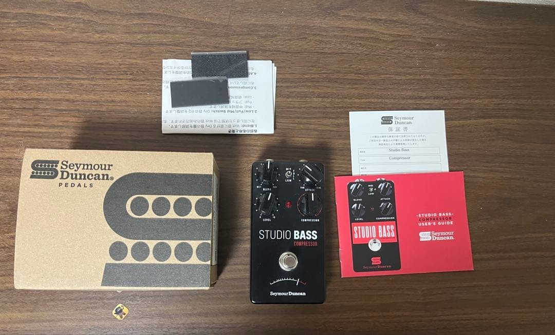 Studio Bass Compressor Audio Effect Pedal Used with Original Box and Manual