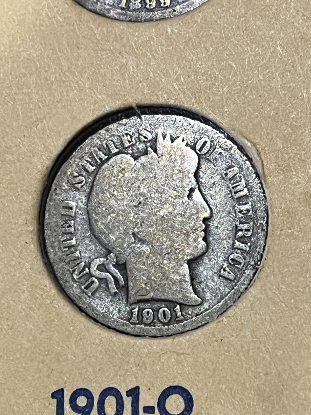 1901-O Barber Dime