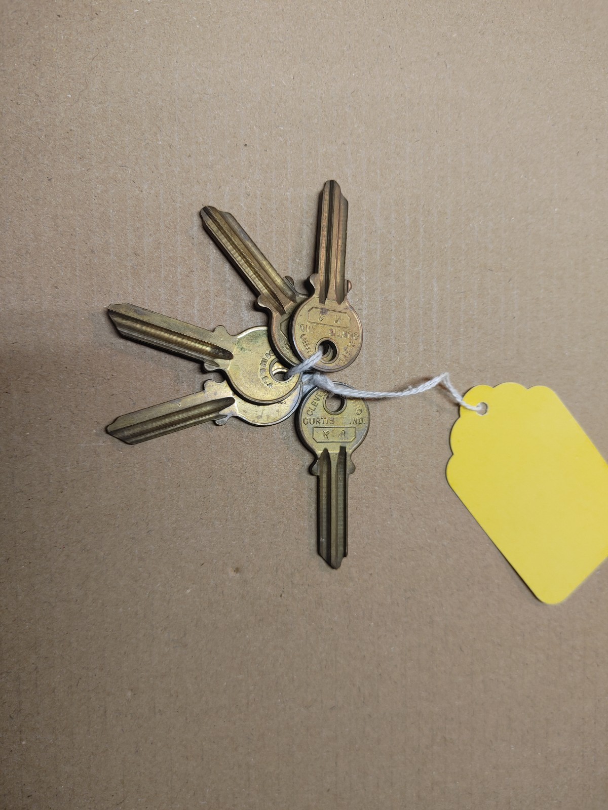 Curtis   K4  key blank K-4  VINTAGE Brass New! One Or Multiple!