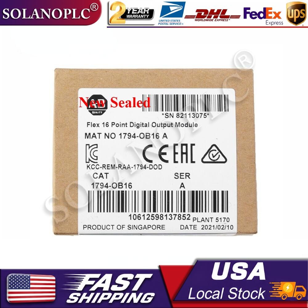 Sealed 1794-OB16 FLEX 16-Point Digital Output Module 1794OB16 NEW