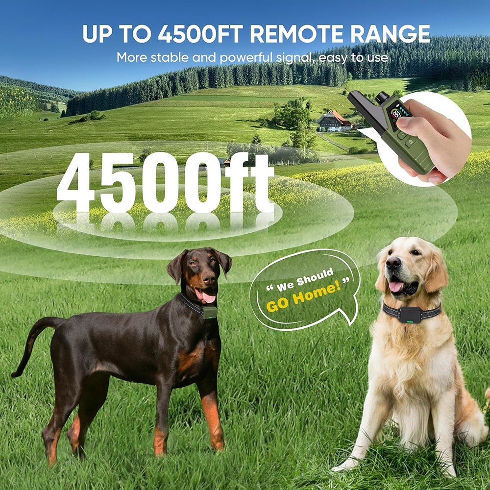 Dog Shock Collar - 4200FT Dog Training Collar with Remote