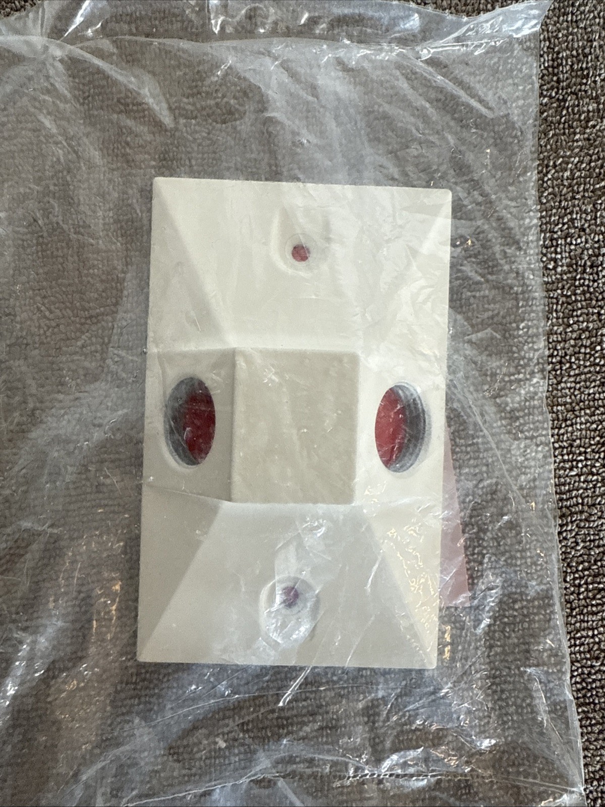 (3)Cooper FS2WT Wall Plates W/ Dual Mounting Holes (White)