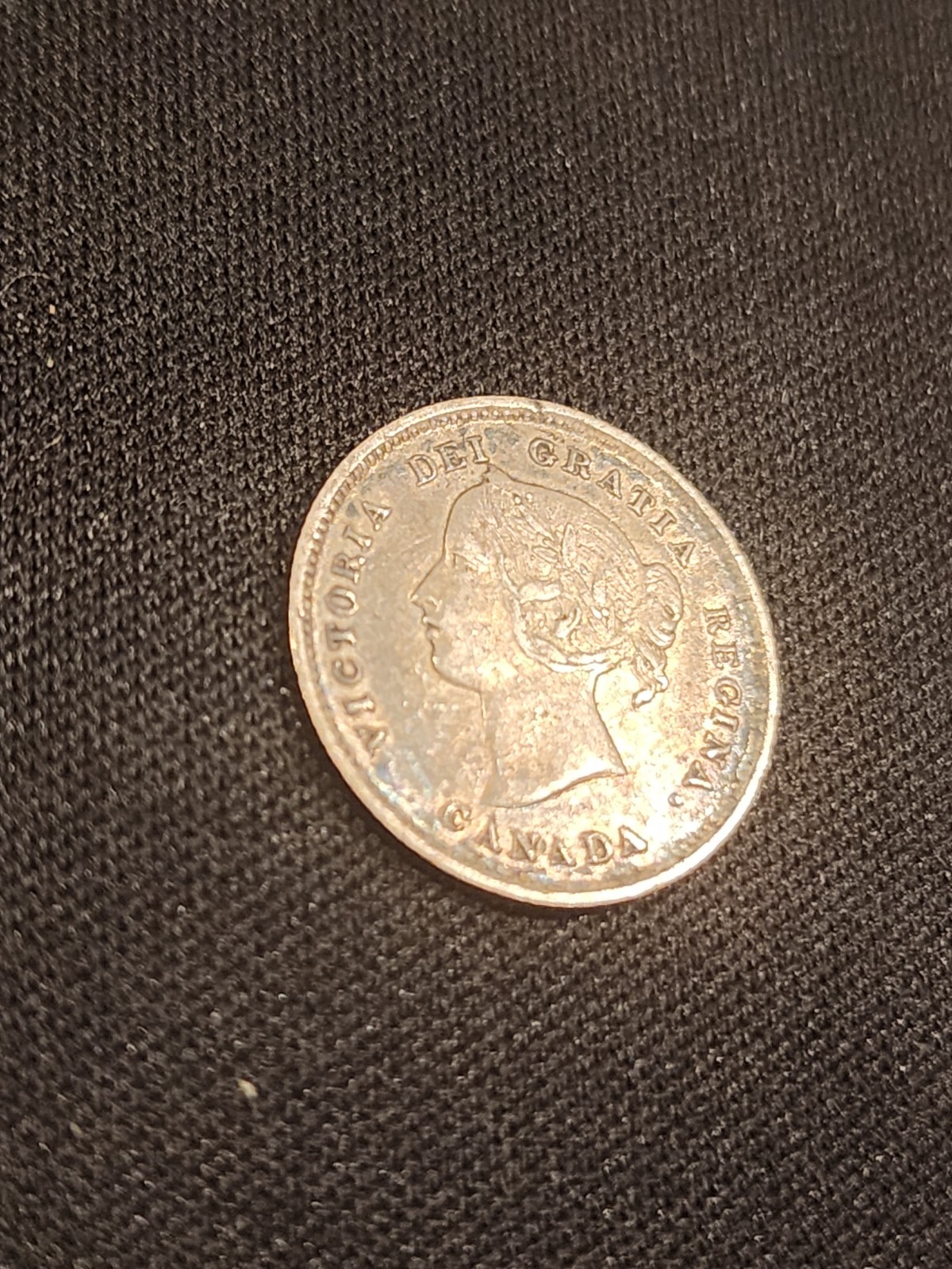 1891 Canada 5 Cents Silver Coin