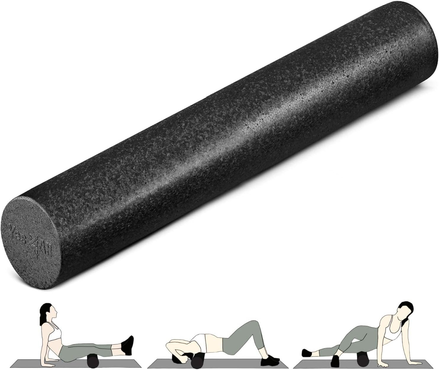 High-Density EPP round Back Roller Foam, Exercise Foam Roller for Yoga, Pilates