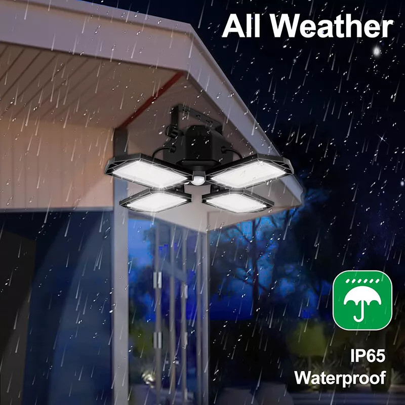 2 Pack Solar Pendant Light Outdoor Indoor Solar Powered Motion Sensor Shed Light