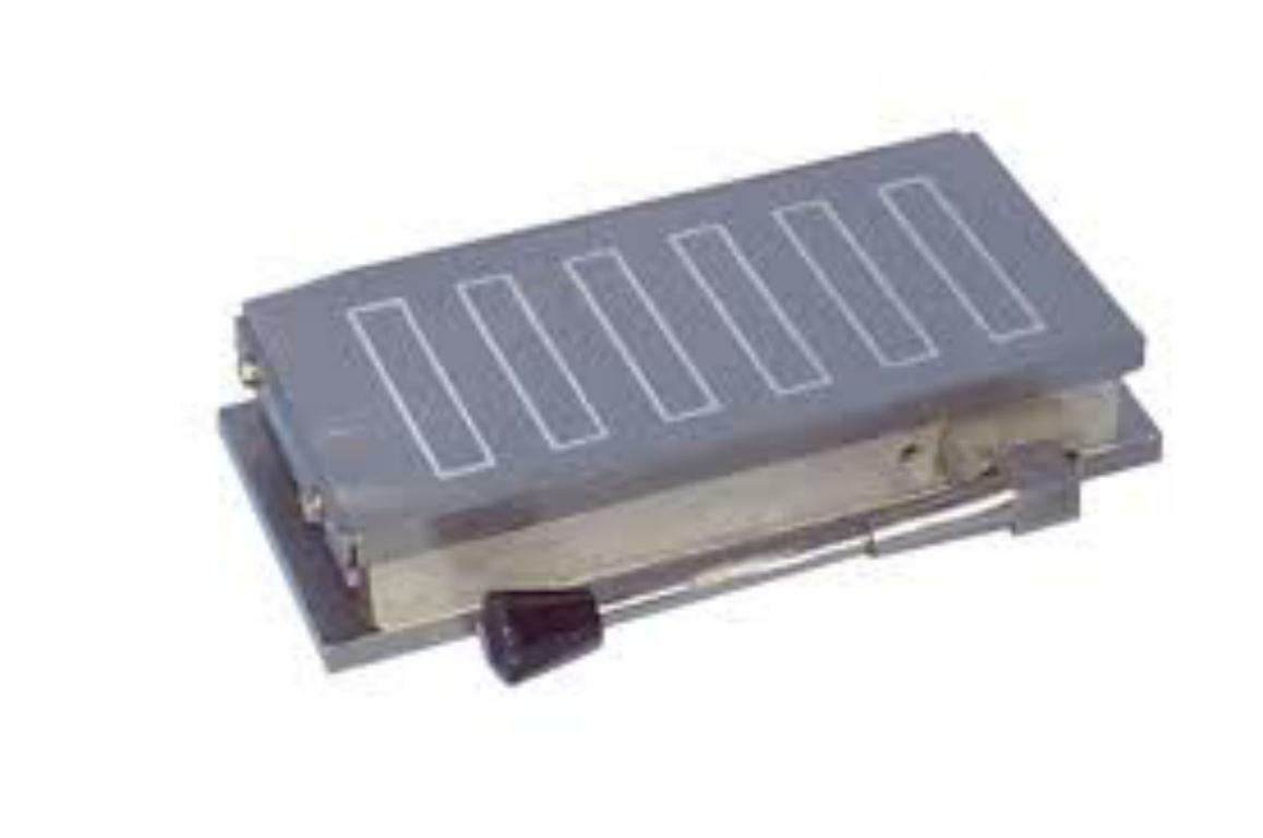 12" x 6" Rectangular Magnetic Chuck Permanent Magnet Table Close Poles+_*=