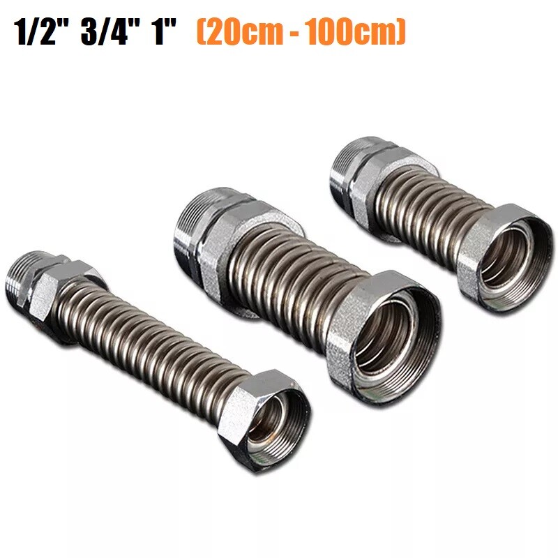 304 Stainless Steel Seamless welding Hose Fitting 1/2" 3/4" 1" for air condition