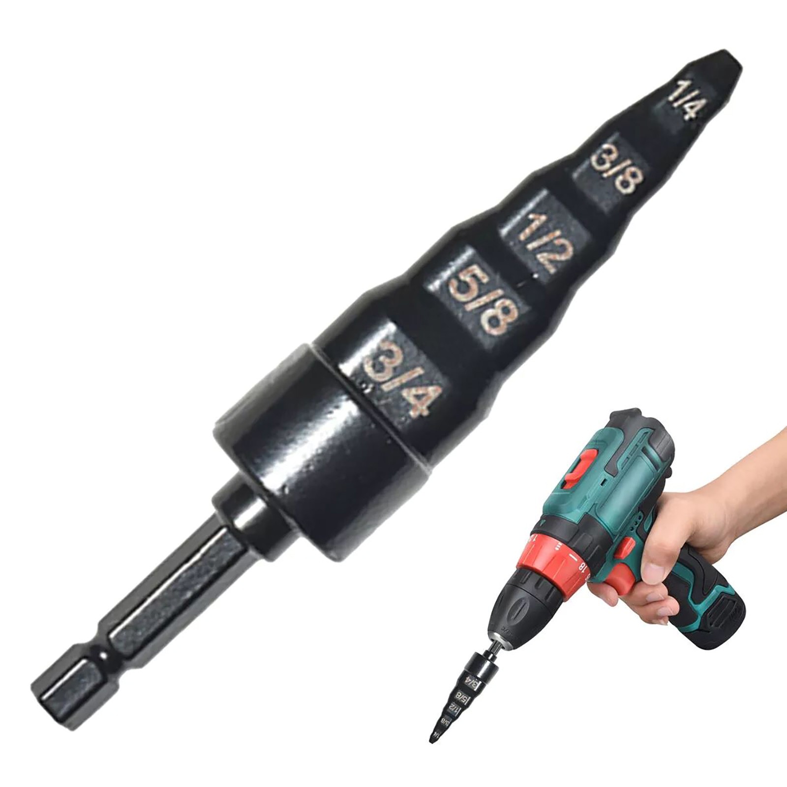 Swaging Tool Drill Bit 5 Sizes Air Conditioner Copper Pipe Flaring Tube Expander