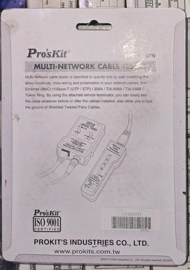 PROSKIT 3PK-NT007N MULTI NETWORK CABLE TESTER