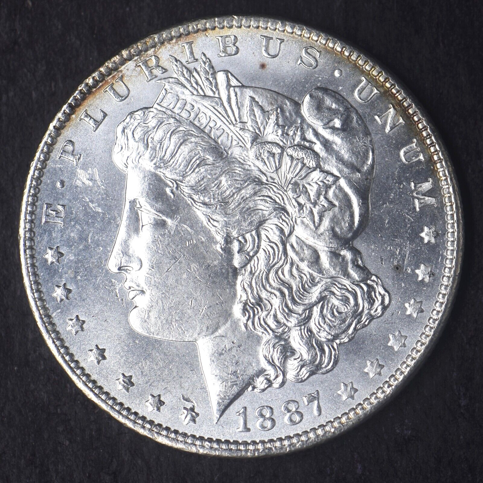 1887-P "VAM 1-D Left Wing Spike" High Grade Morgan Silver Dollar $1 -COINGIANTS-