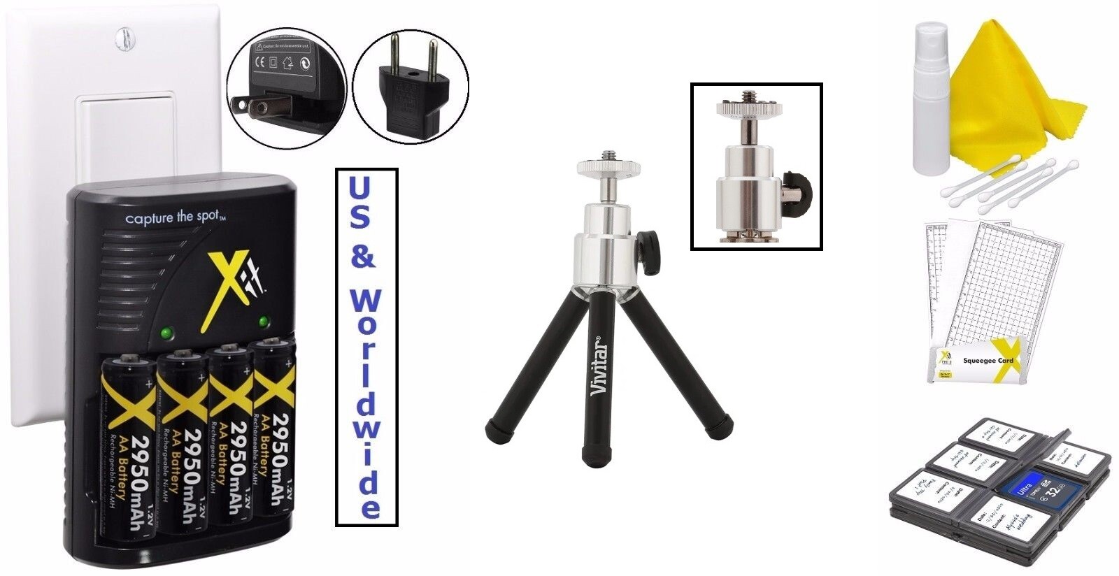 8pc Super Saving Accessory Kit Sony DSCH1 DSC-H2 DSC-H5