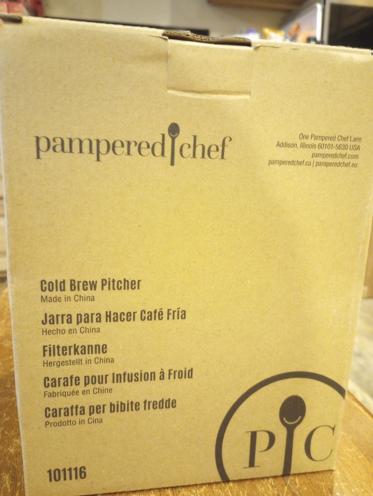 Pampered Chef Cold Brew Coffee Maker With Clear Removable Filter 101116