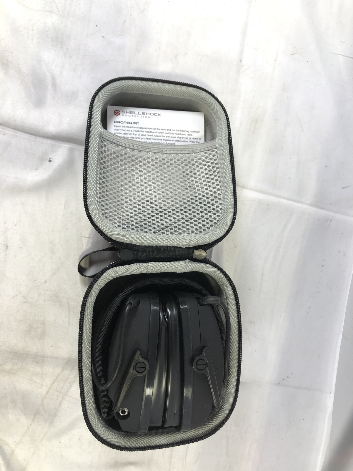 Shell Shock Protection Electronic Hearing Protection Earmuffs w/ Case