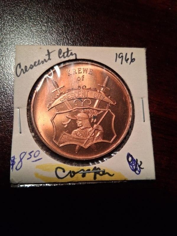1966 Crescent City Copper Doubloon