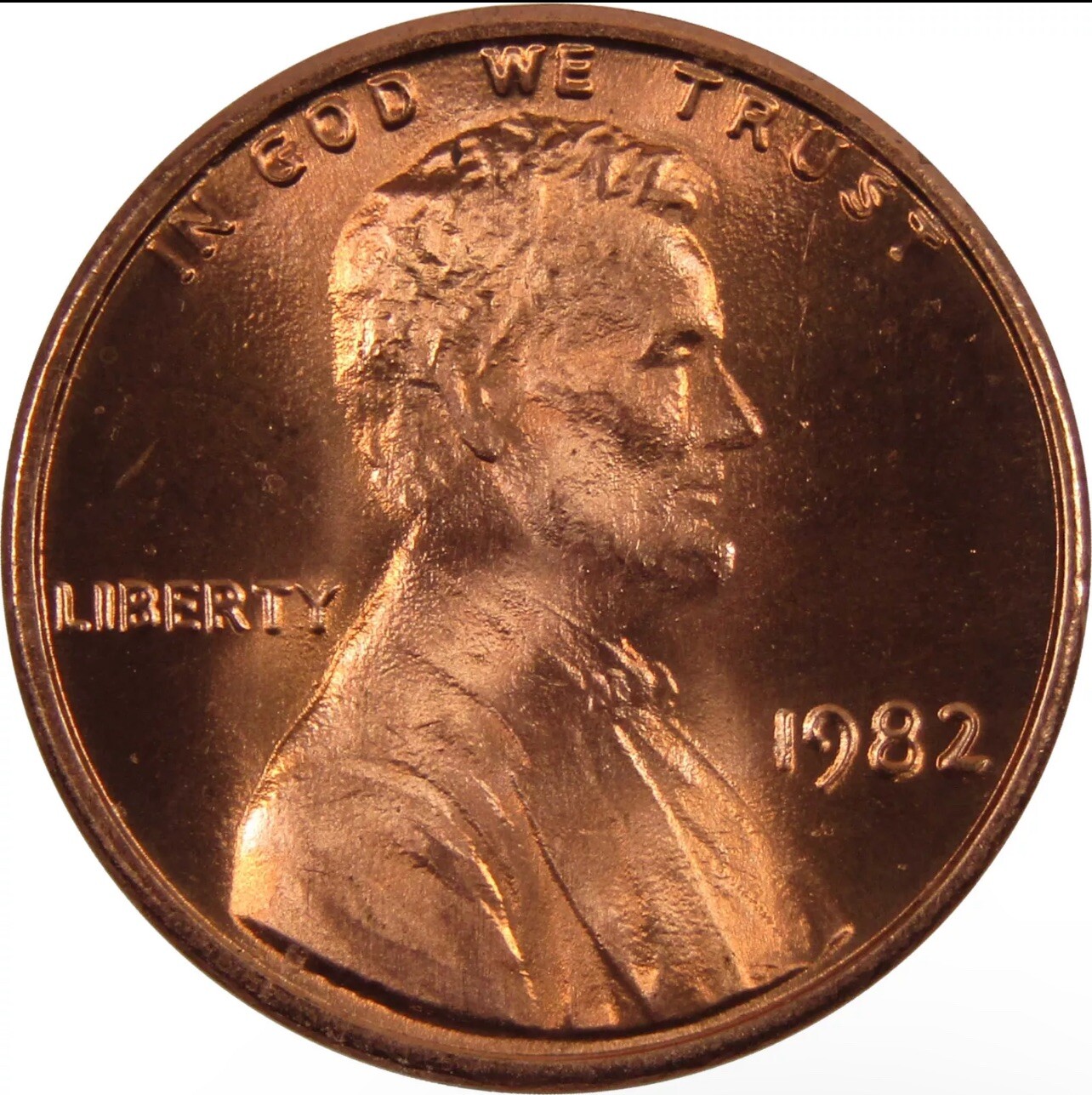 1982 P Lincoln Cent Copper Large Date BU (UNCIRCULATED)
