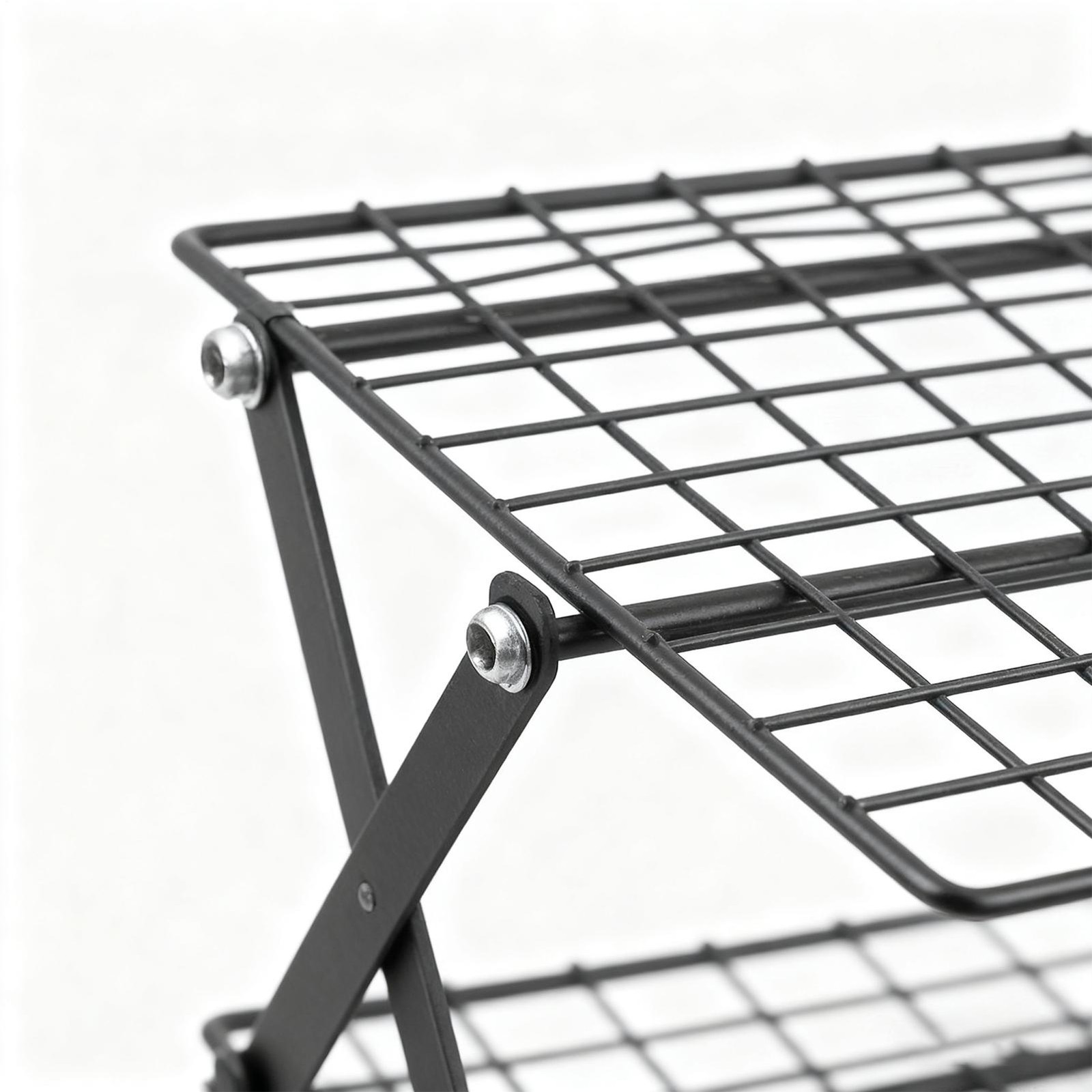 Baking Rack 4-Tier Stackable Foldable Storage Organizer Grill Rack Amicable