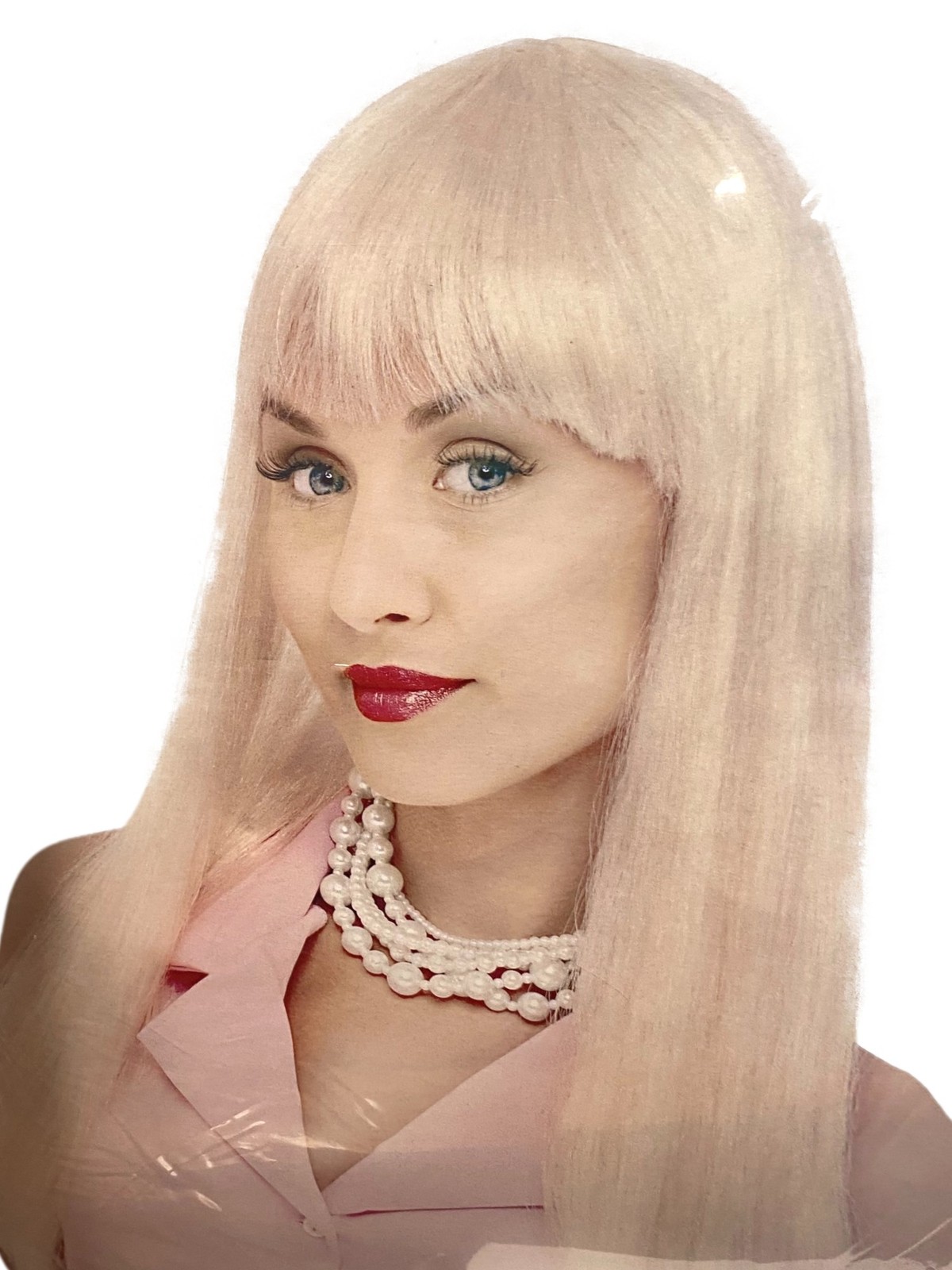 PMG Womens Long Blonde GoGo Girl Halloween Wig