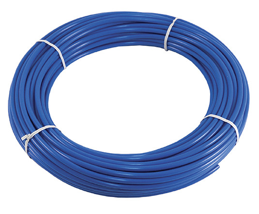BLUE 10 Feet RO Polyethylene Tube 1/4" NSF - RO, Refrigerator Cooler