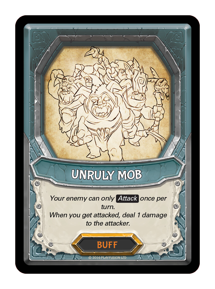 Lightseekers Awakening UNRULY MOB - Rare Sketch Art Promo - Unscanned