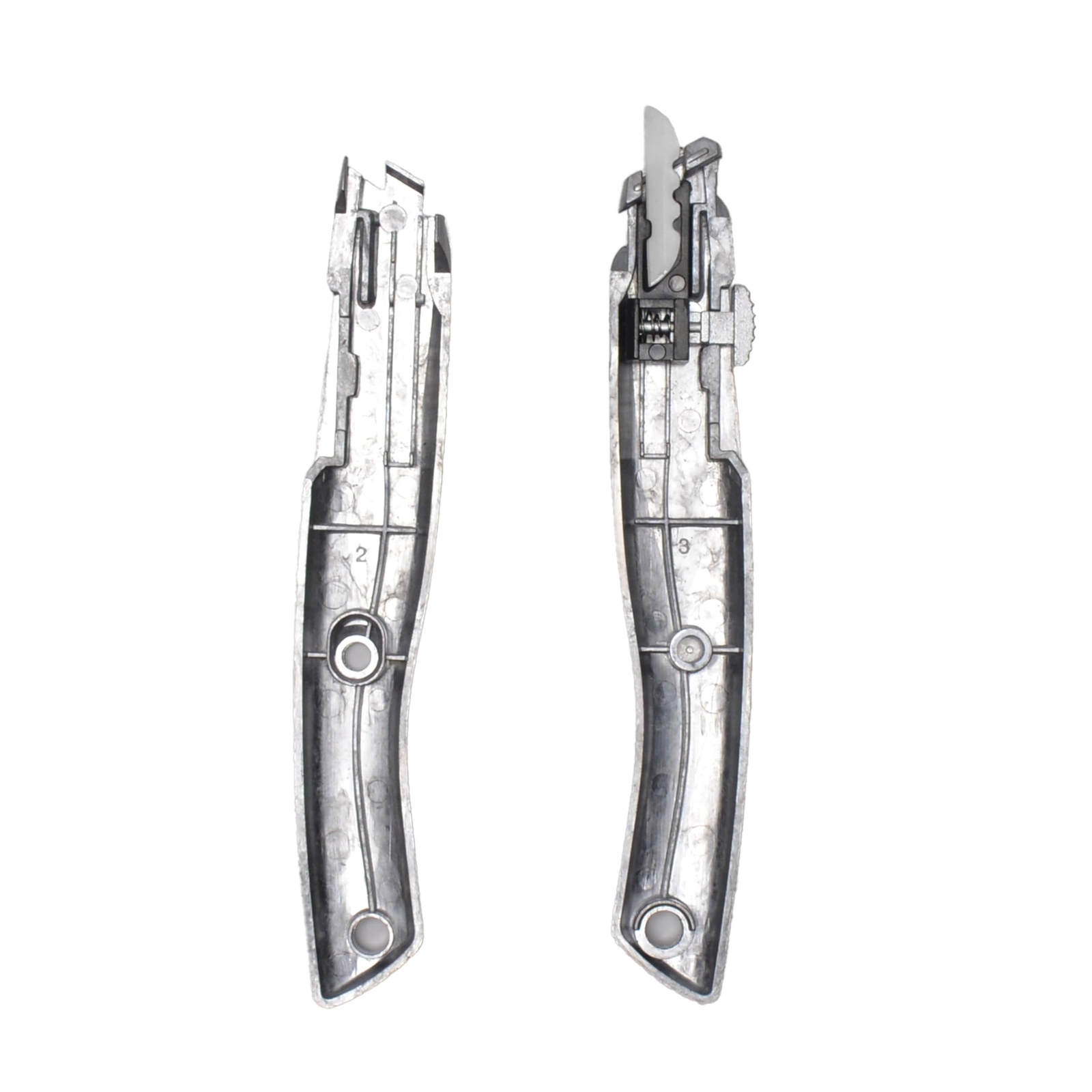 Aluminum Safety Cutter with Ceramic Blade Silver