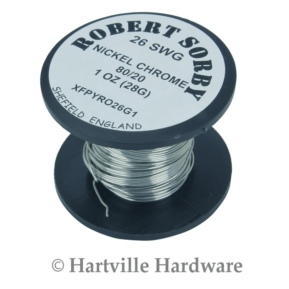 Robert Sorby #PYRO26G1 26 SWG 1oz Nickel Chromium Wire Reel