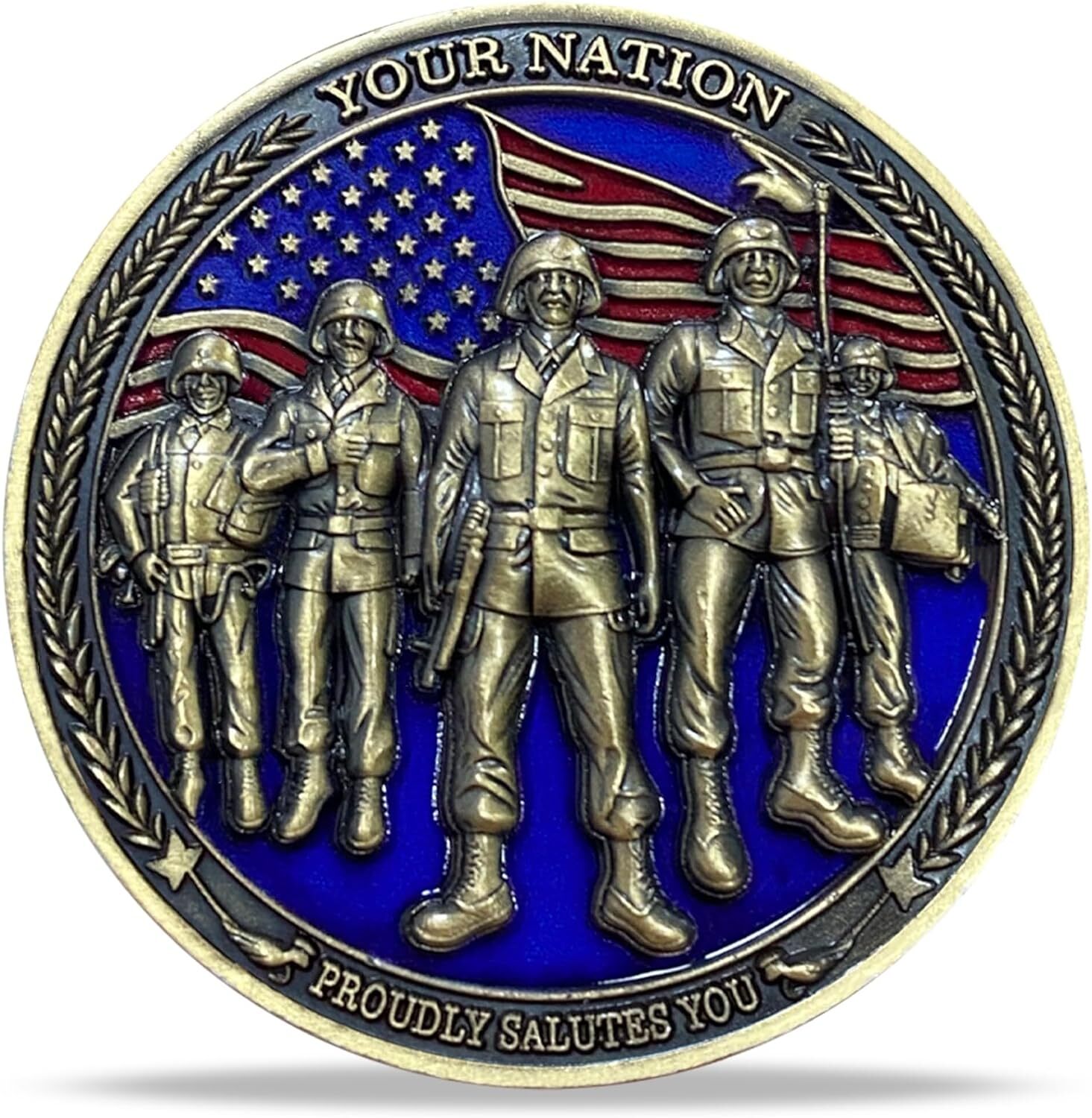 Veterans Military Challenge Coin Thank You For Your Service Coin Veterans Gift