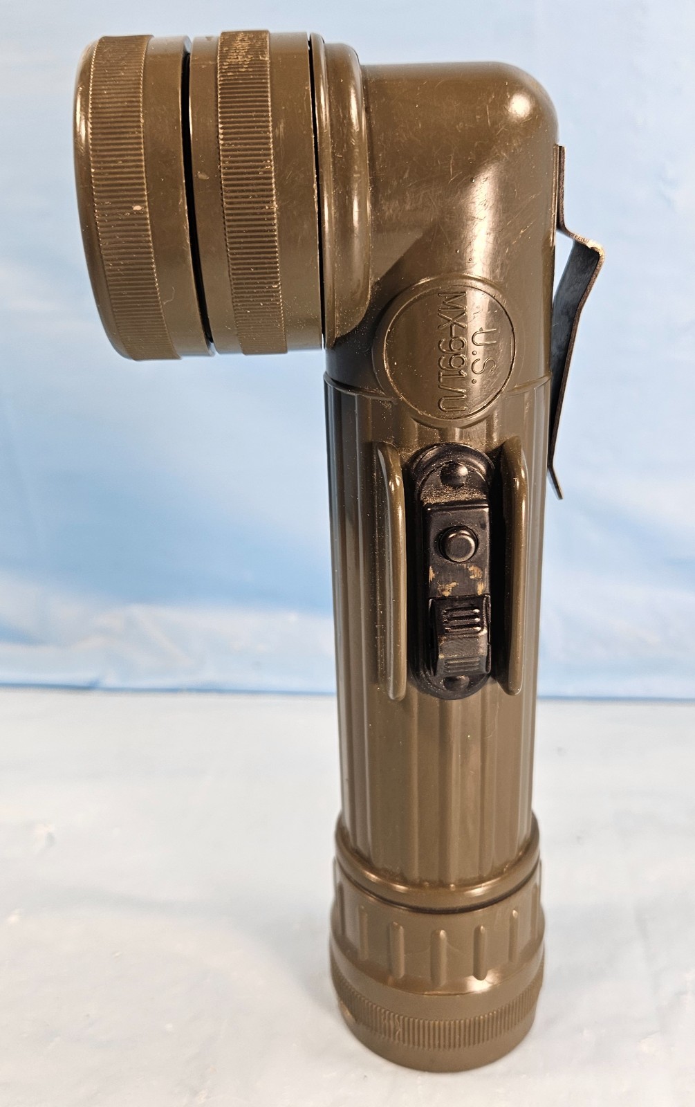 Vintage Fulton U.S. MX-991/U Issued Flashlight Working