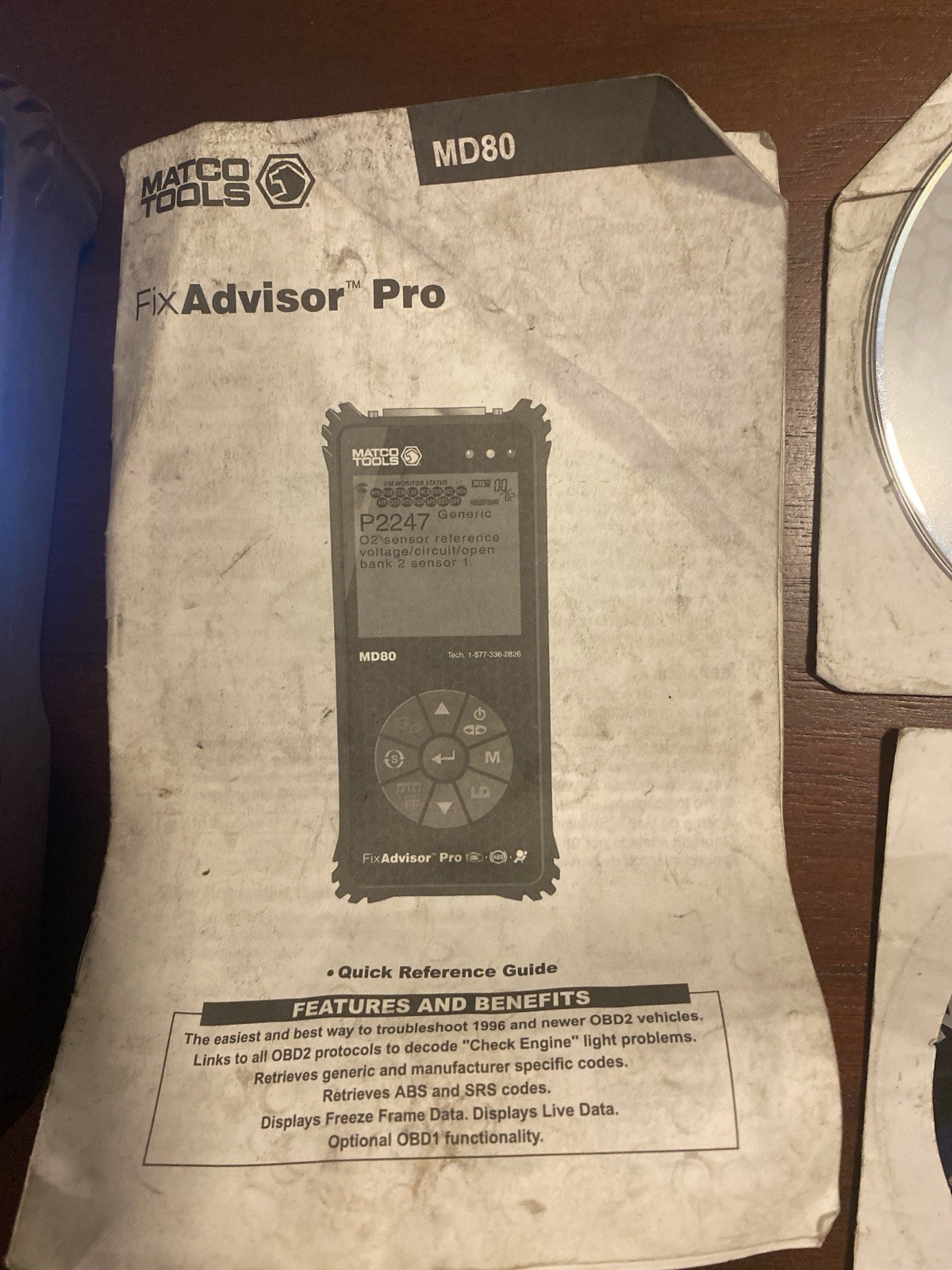 Matco MD80 Obd II Scanner With Fix Assist And Live Data