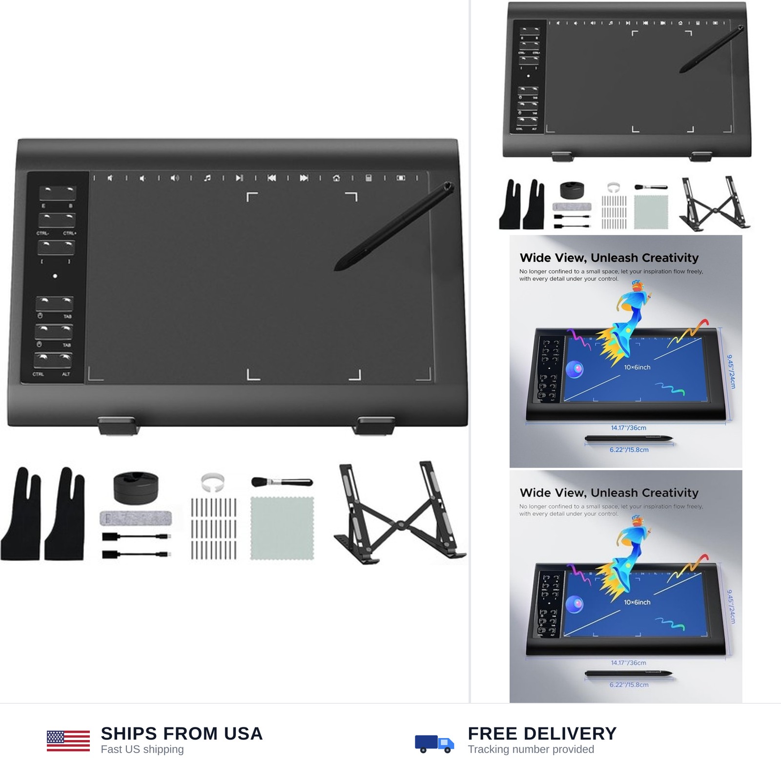 Graphic Drawing Tablet, Digital Sketch,Design for PC and Computer/Pad-12 Hot ...