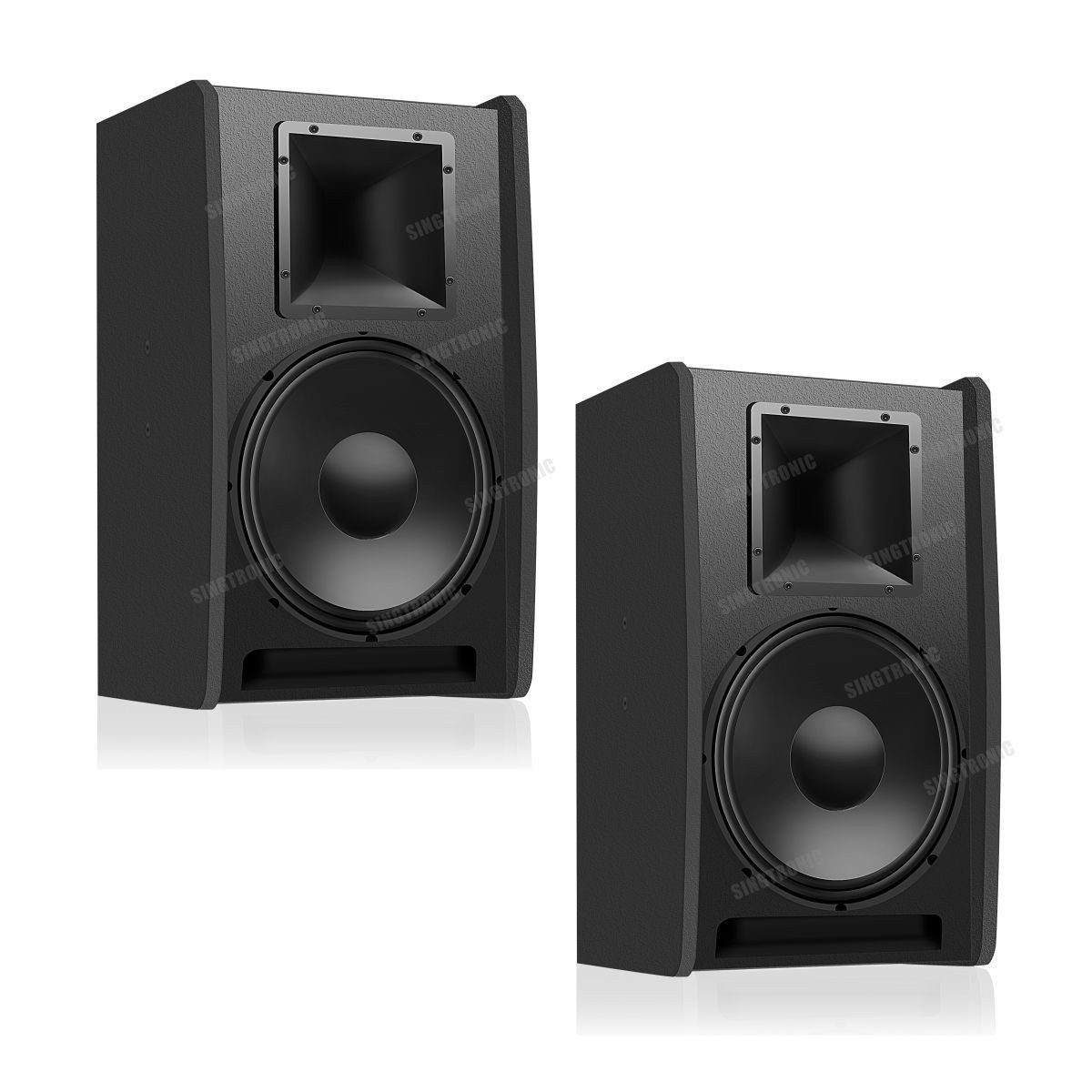 Pro 750W + 750W Vocal Karaoke Speakers (Pair) w/ Woofer Super Bass