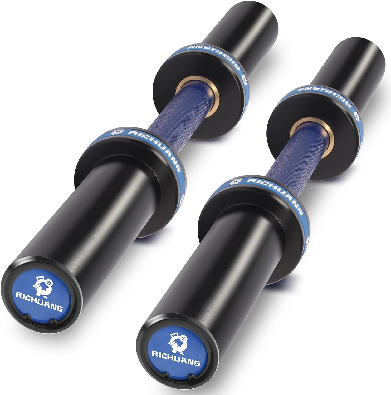 A3 Steel Olympic Dumbbell Handles 20/16 Inch 28Mm – Loadable Pair Home Gym | A3