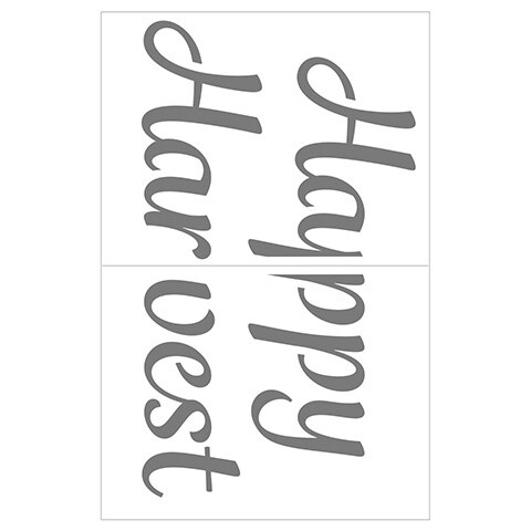 Large 11x17 Adhesive Stencils in Fall Designs, 6 pack