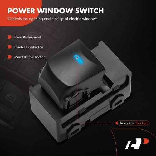 Power Window Switch Compatible with Elantra 2012 2013 2014 2015 2016, Right Pass