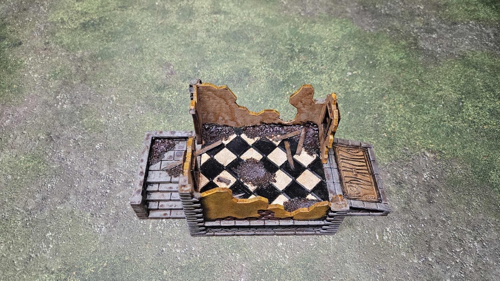 Unpainted Building Ruin 3d Print Fantasy Terrain